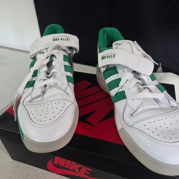 Size 12 - adidas Forum Low White Green Gum Great Looking Shoe! - Picture 2 of 9